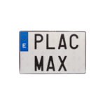 Matrícula Coche Aluminio - Cuadrada
