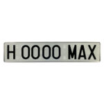 Matrícula Coche Aluminio Vehículo Histórico – Larga