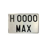 Matrícula Coche Aluminio Vehículo Histórico – Cuadrada