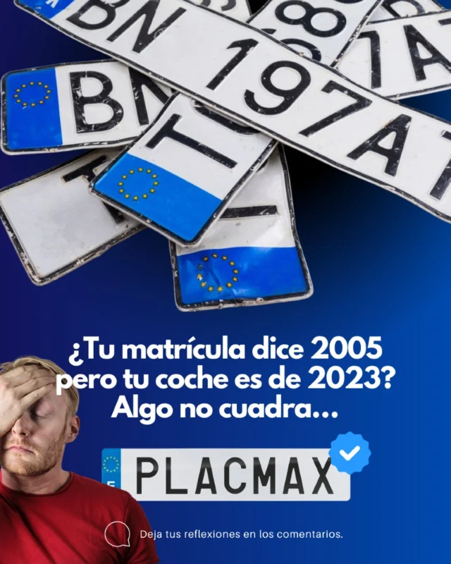 ¿Sabías que una matrícula vieja puede hacer que tu coche parezca más antiguo de lo que es?

🔍 Manchas, números borrados, bordes amarillentos… Son pequeños detalles que restan puntos a la imagen de tu vehículo. Y lo peor: pueden acabar costándote una multa.

🚗 En Placmax te lo ponemos fácil: cambia tu matrícula en minutos y haz que tu coche luzca como nuevo.

💬 ¿Cuántos años tiene tu matrícula? ¡Te leemos en los comentarios!

#MatrículasAcrílicas #CocheImpecable #Placmax

 ➡️ www.placmax.com